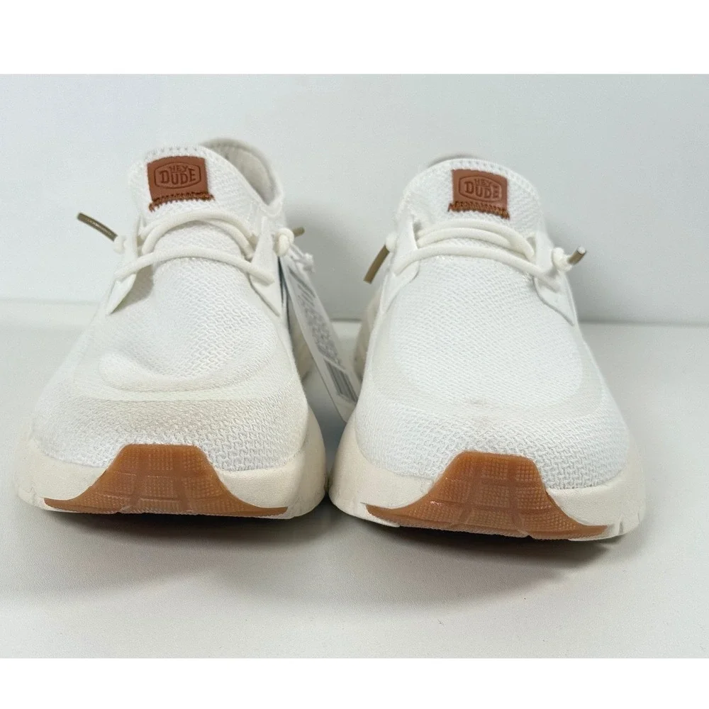 Hey Dude Sirocco M Neutrals Mens Size 7 White White Sneakers 41292-143 Slip On